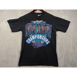 Vintage 1993 Cross Country CIF Black Shirt Southern Sector Size MEDIUM Single St